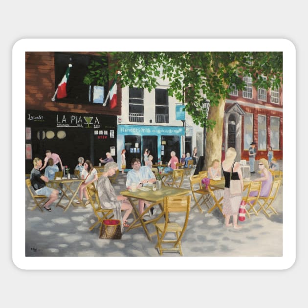 Salisbury Cafe Sticker by richardpaul